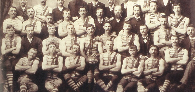 The Britannia Football Club in 1891.