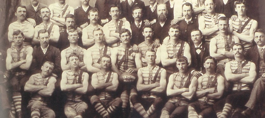 The Britannia Football Club in 1891.