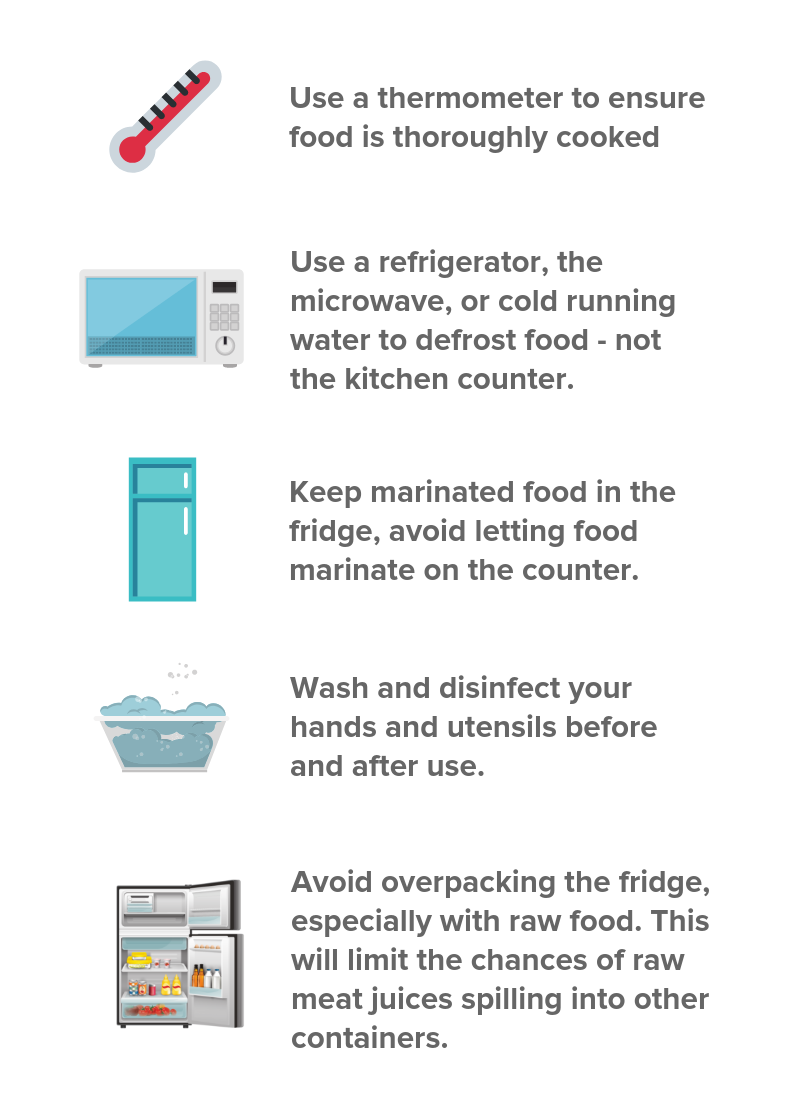 The 5 do's to prevent food poisoning